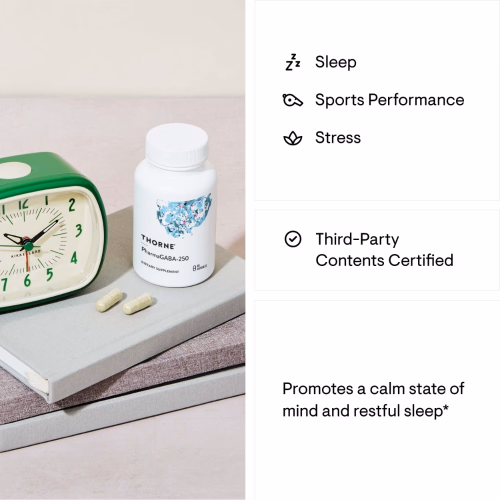 Thorne PharmaGABA – 60 Capsules 4
