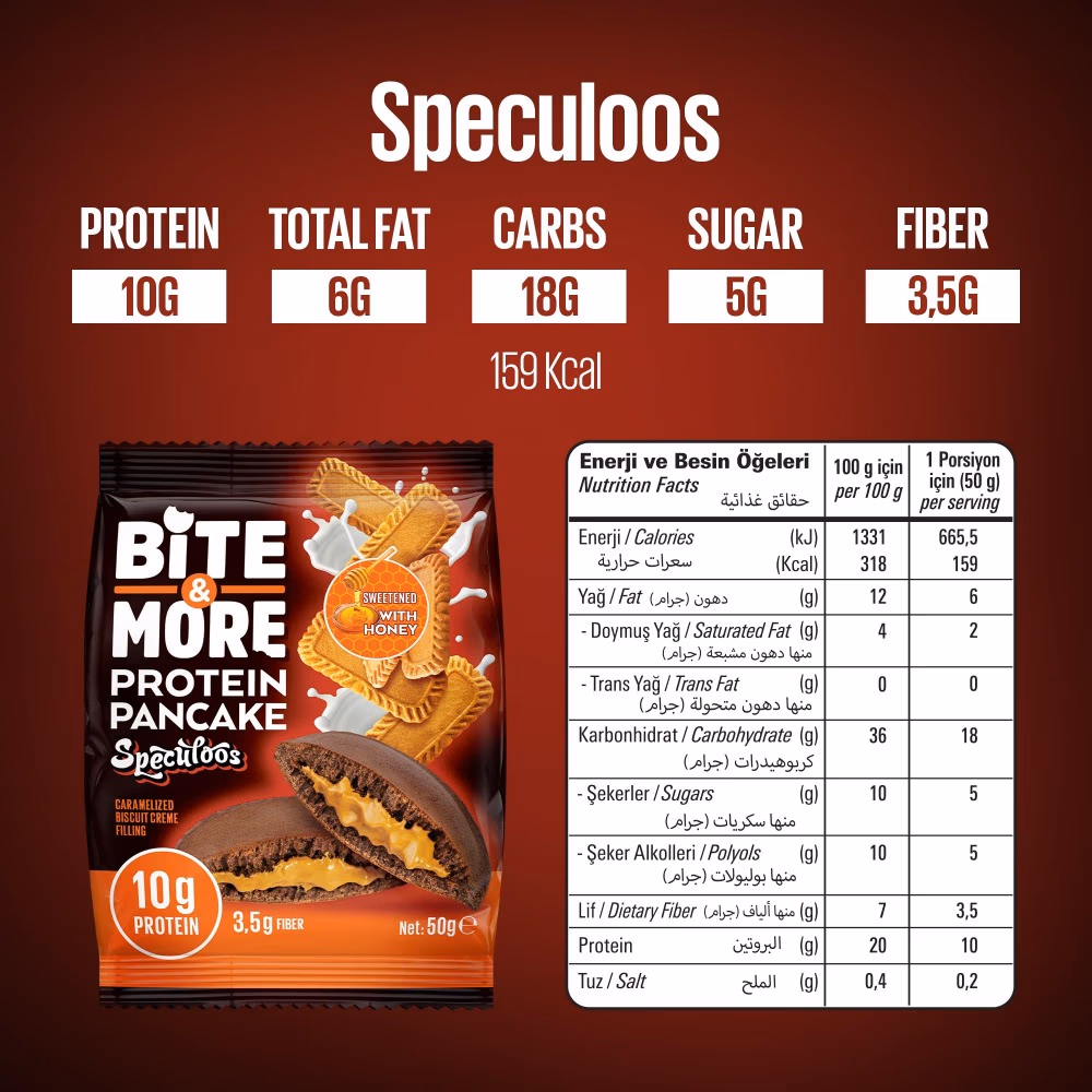 Bite and More Protein Pancake Speculoos 50g 5