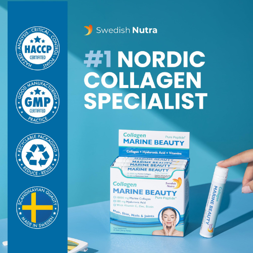 Swedish Nutra Collagen Marine Beauty- Berry Flavor - 20 Shots 2