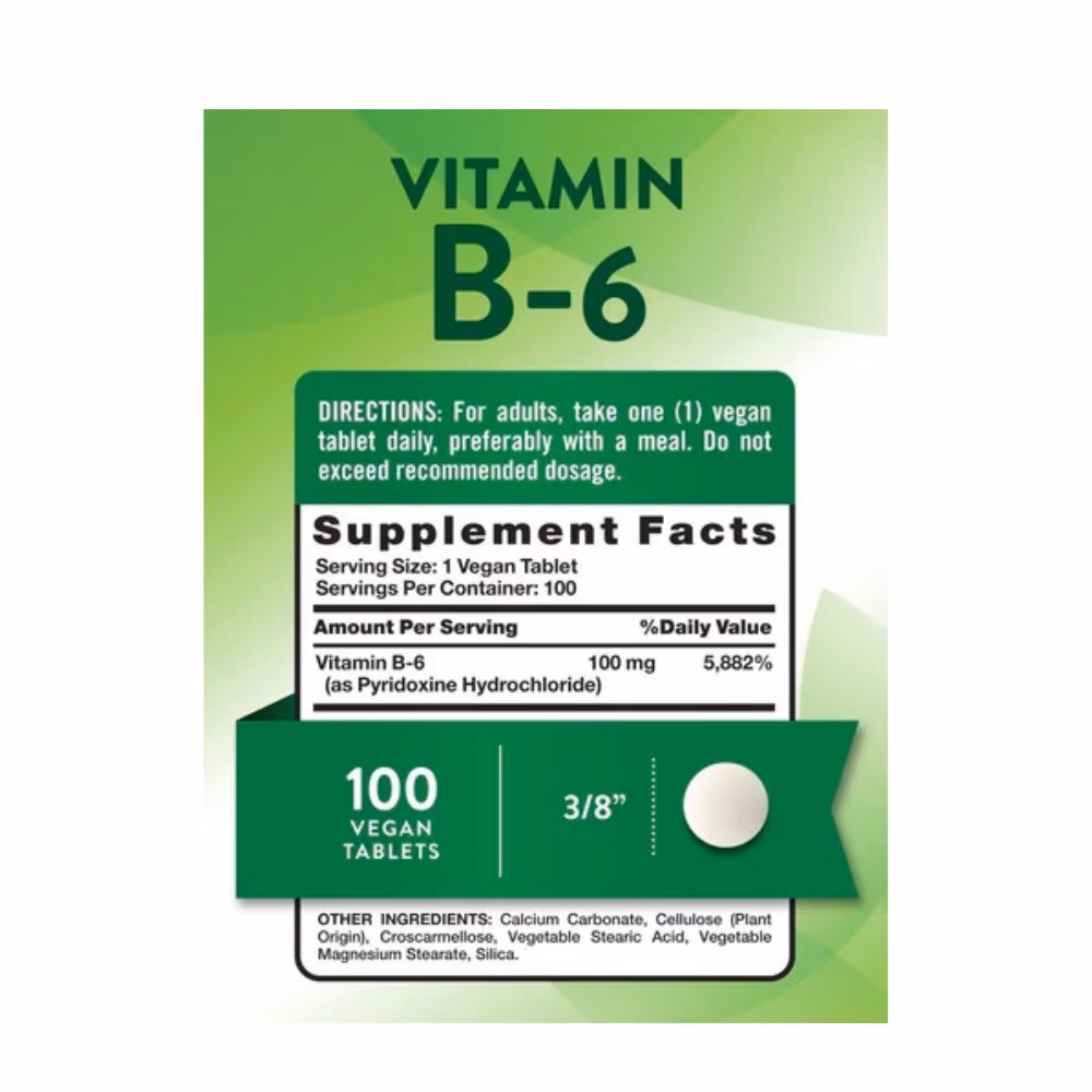 Nature's Truth B6 100mg Tab 100s 3