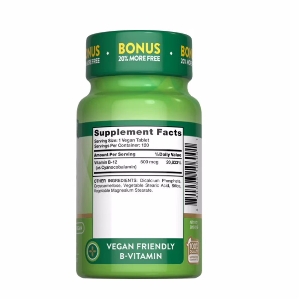 Nature's Truth B12 500mcg 120 Tabs 2
