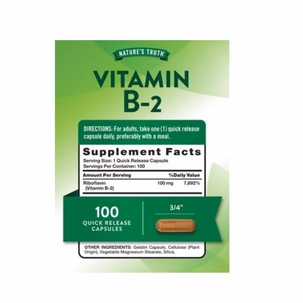 Nature's Truth B-2 100mg Caps 100s 2