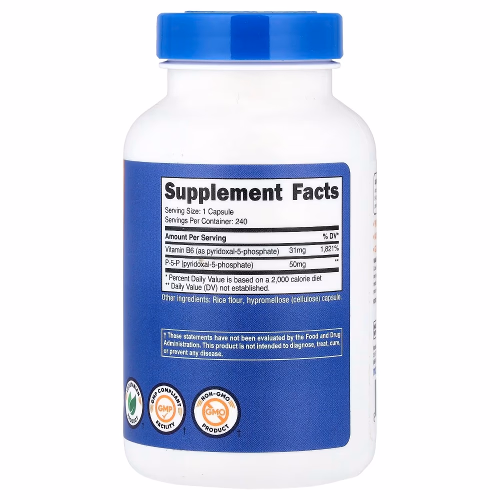 Nutricost P-5-P 50 mg Capsules – 240 Count 2