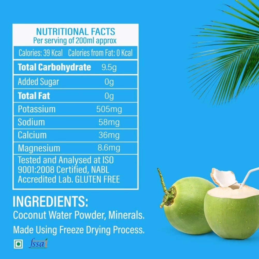 NaturUp Instant Tender Coconut Water Mix – Pack of 1 3
