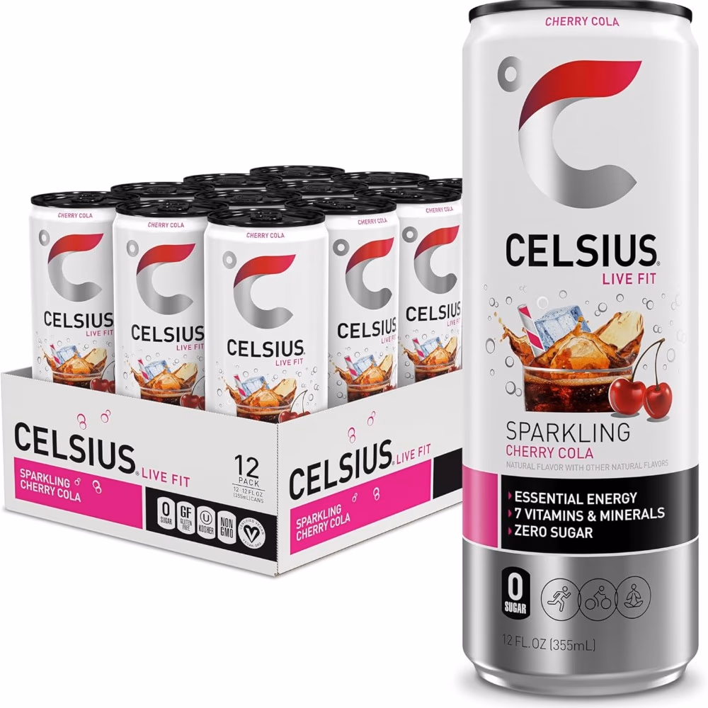 Celsius Sparkling RTD Cherry Cola 355ml 2