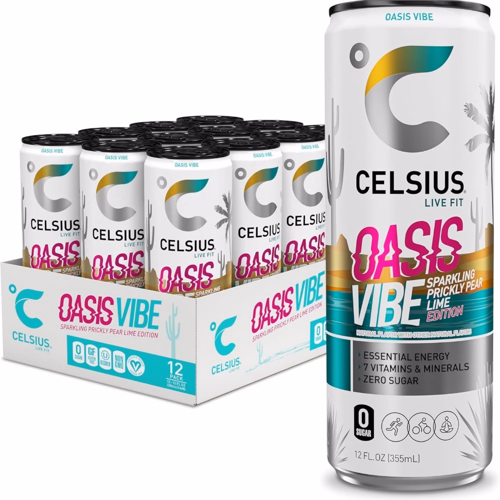 Celsius Sparkling RTD Oasis Vibe 355ml 3