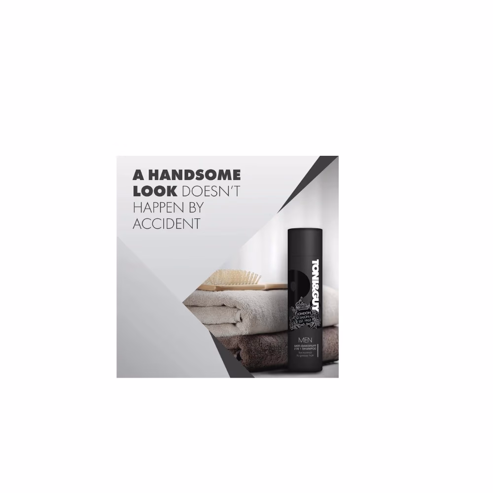 Toni & Guy Men Anti Dandruff 2 In 1 Shampoo 250ml 3