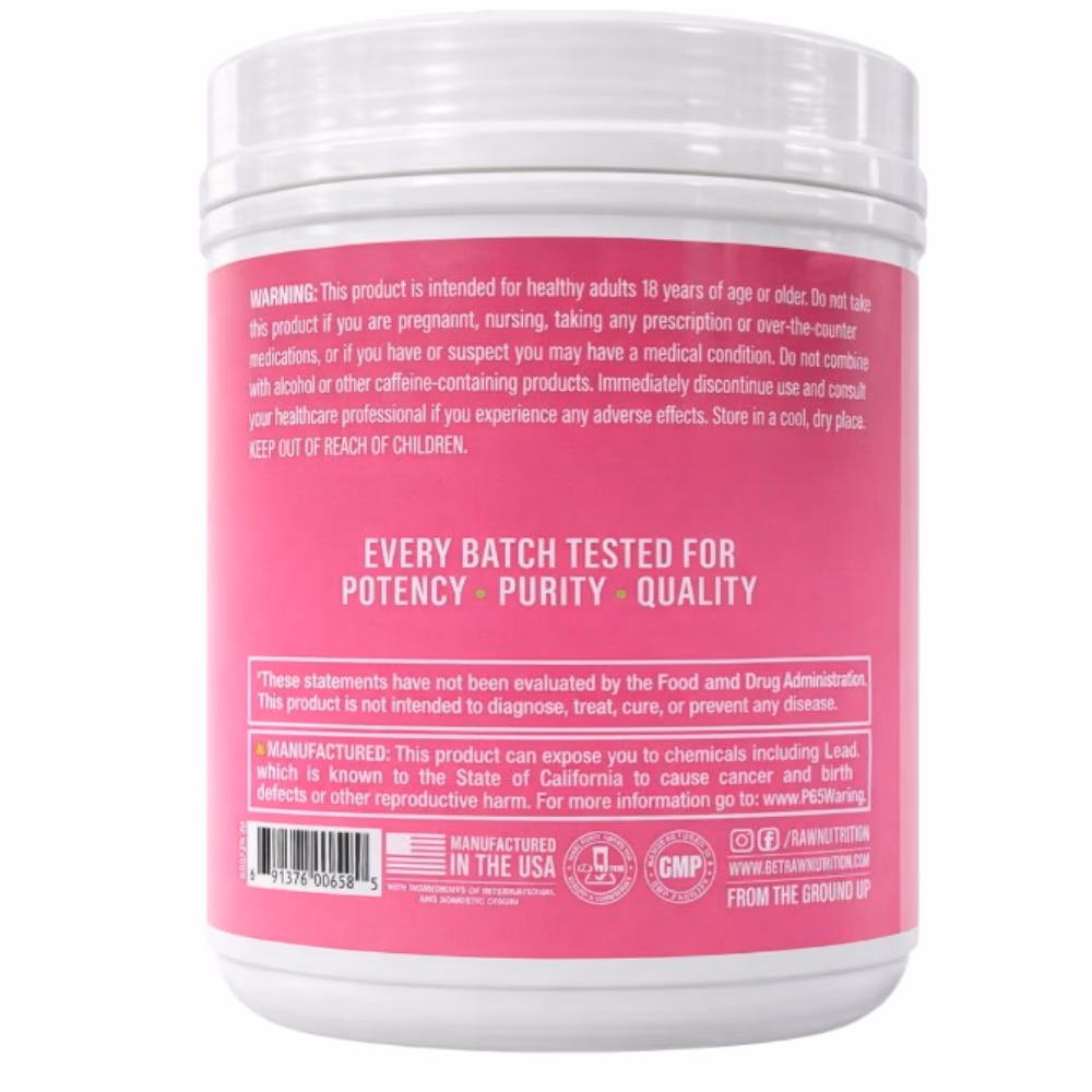 Raw Bum Essential Pre-Workout Raspberry Lime 324g 2
