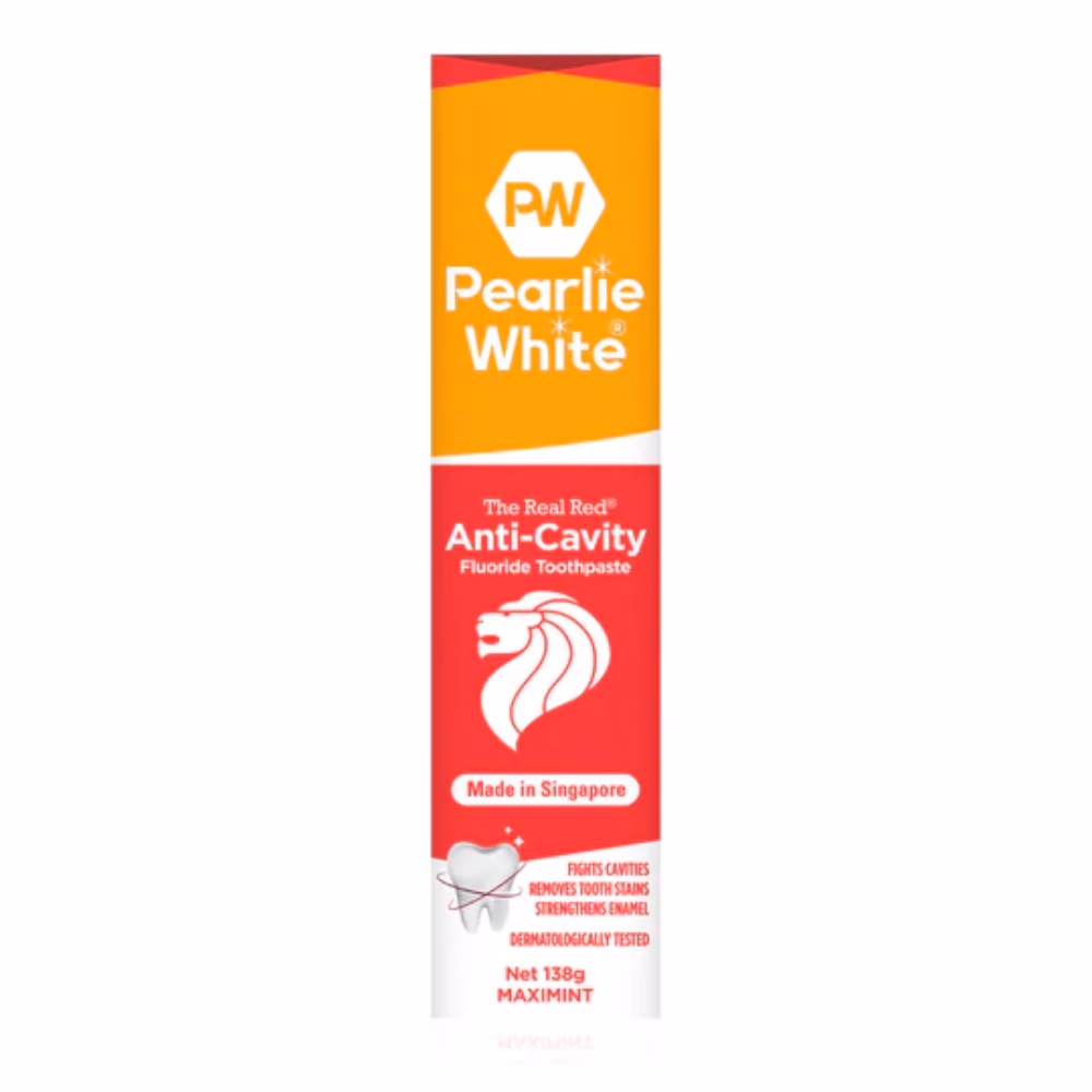 Pearlie White Toothpaste Real Red 138g  3