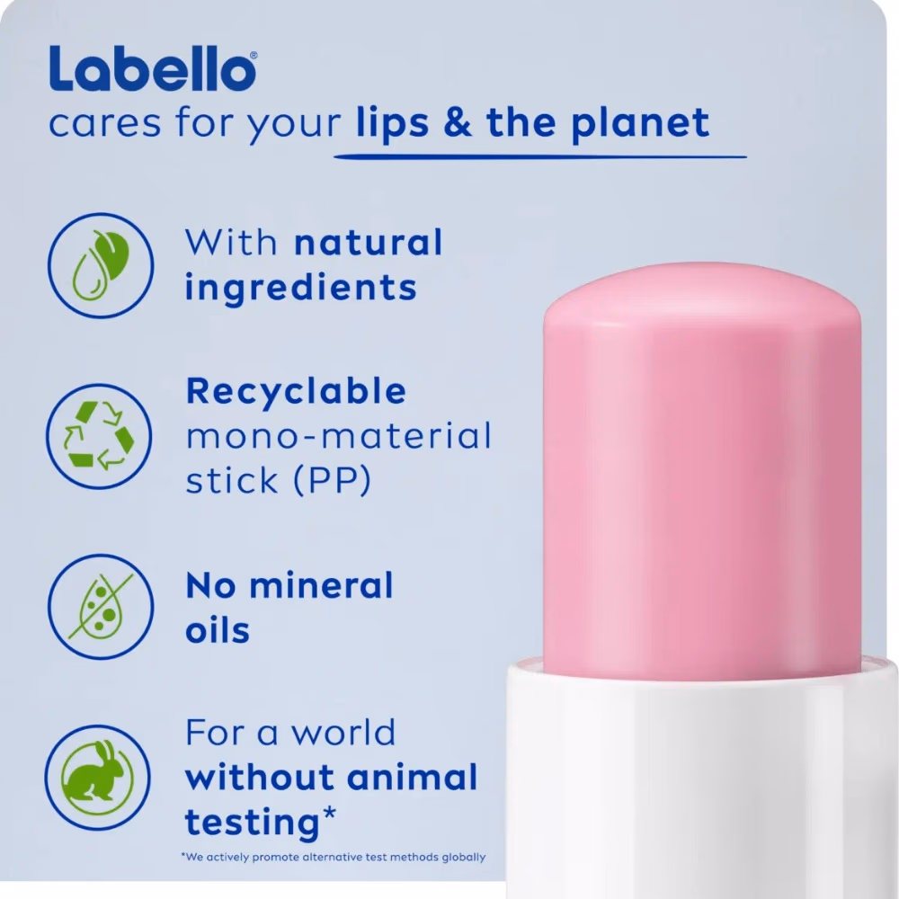 Labello Soft Rose Lip Balm 4.8g - Hydrating Lip Care with Soft Rose Tint for Smooth And Beautiful Lips 3