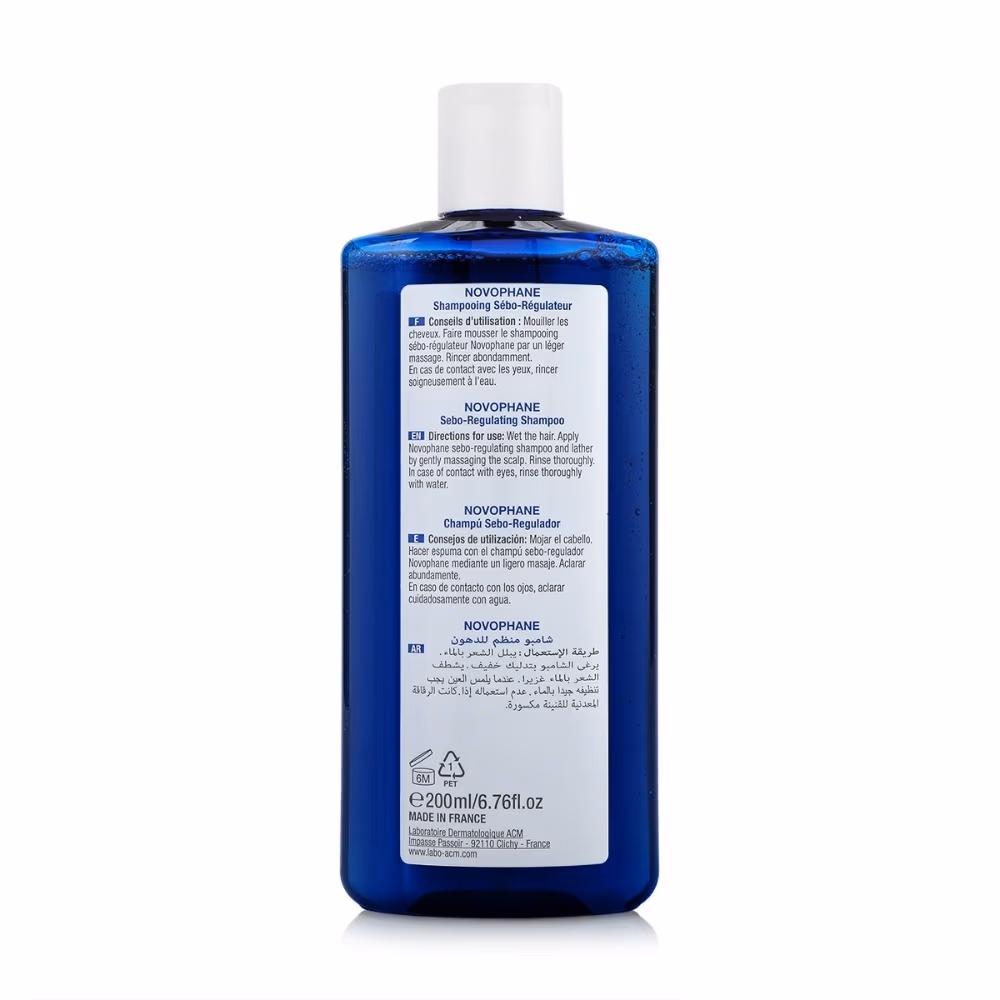 ACM Novophane Sebo Regulating Shampoo 200ml - Sebum Control & Scalp Balance  3