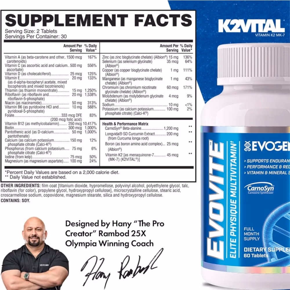 Evogen Evovite - 60Tablets 3