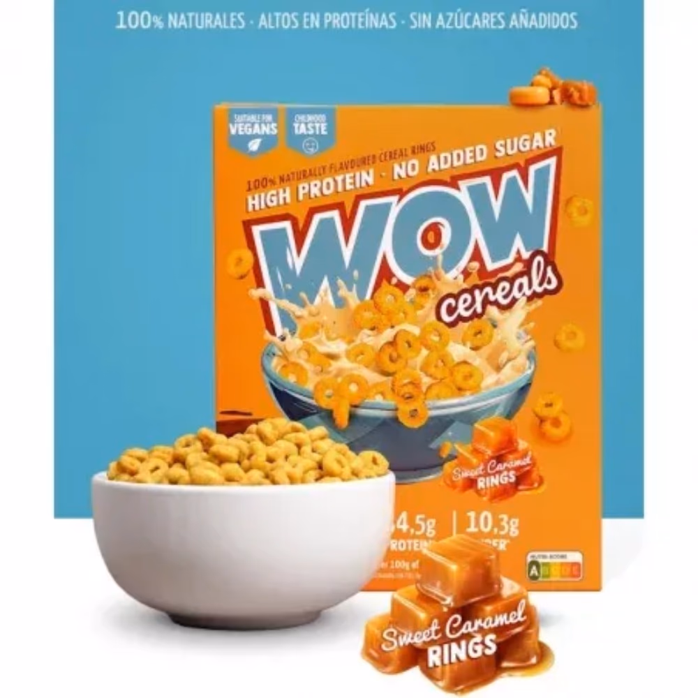 WOW Cereals Sweet Caramel Rings 250g 2
