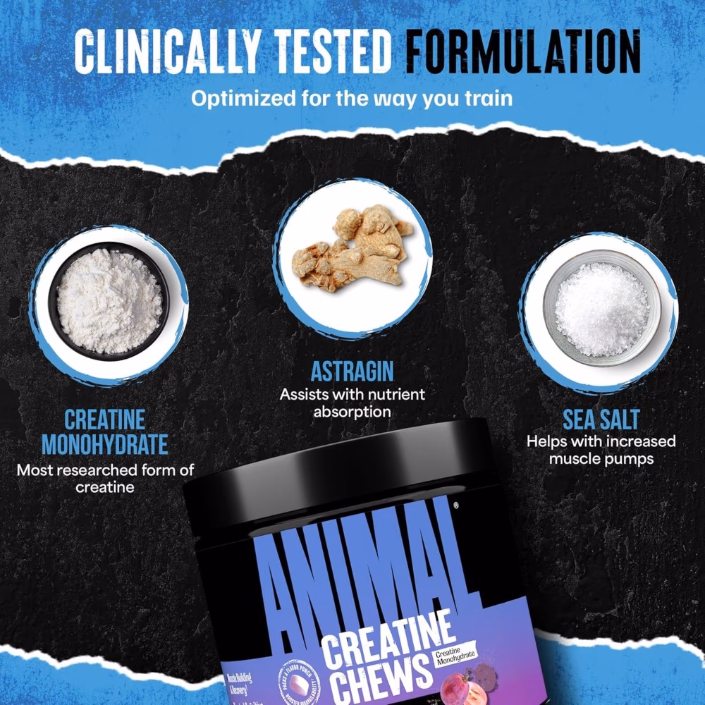 Universal Animal Creatine Fruit Punch Chews 120 Tabs 4