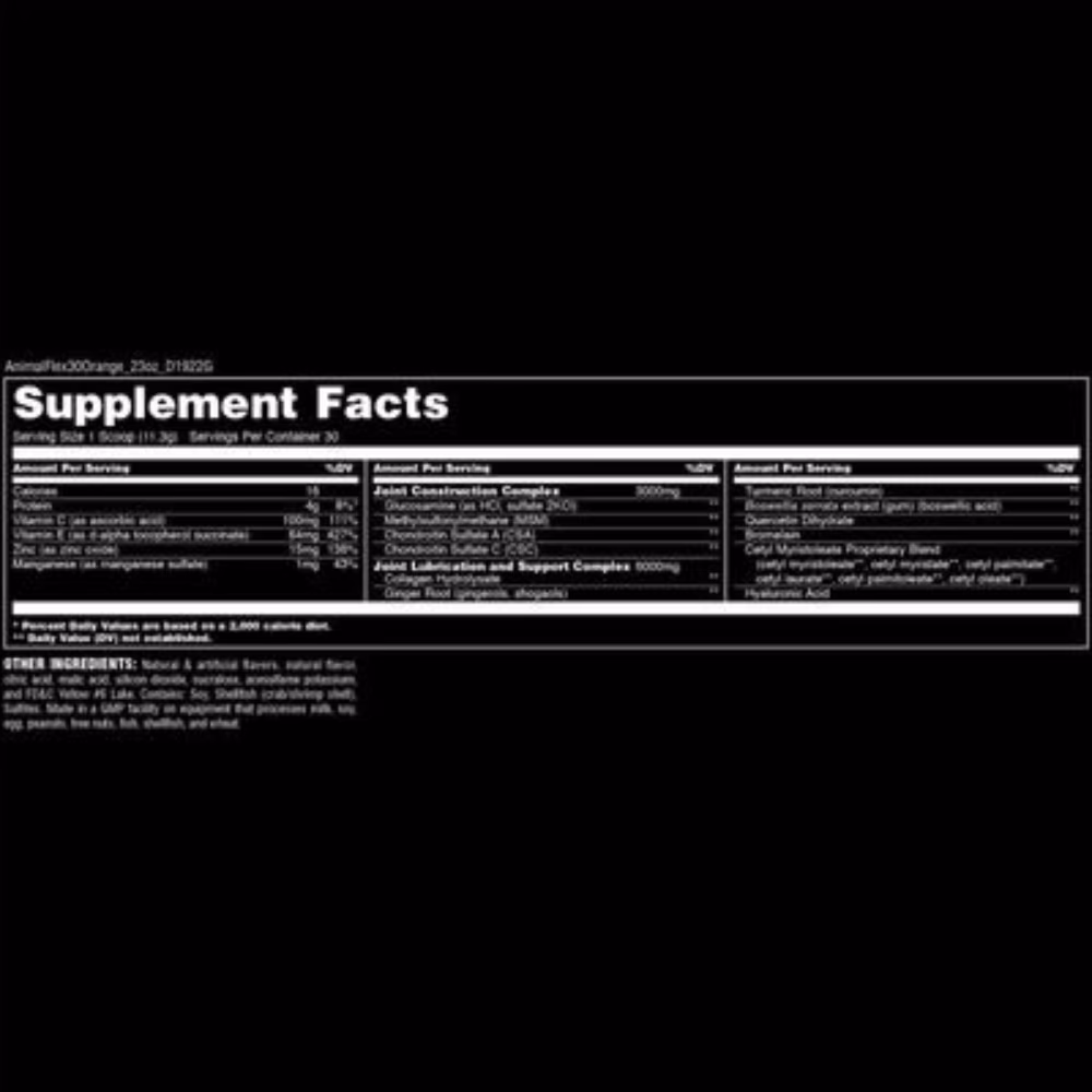 Universal Nutrition Animal Flex Powder 30 Servings Orange 4