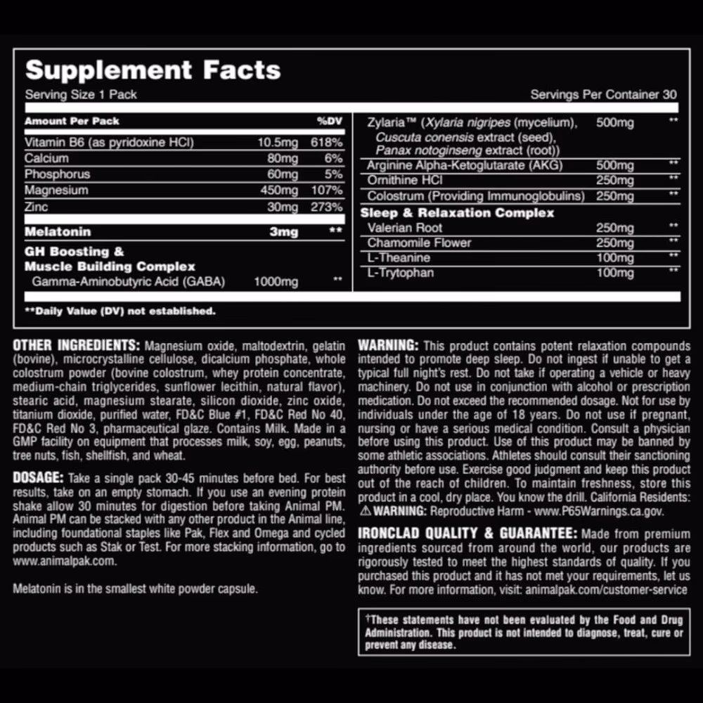 Universal Nutrition Animal PM 30 Packs 2