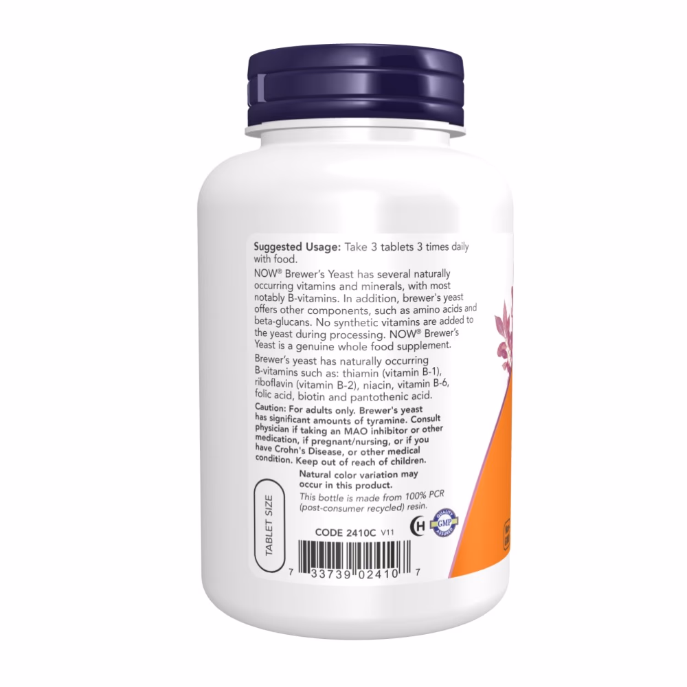 NOW Brewers Yeast 200 Tablets – 650 mg 2