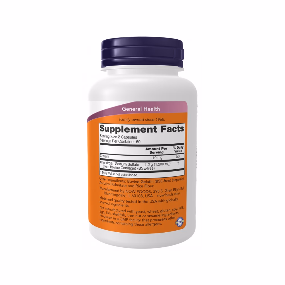 NOW Chondroitin Sulfate 600 mg – 120 Capsules 2