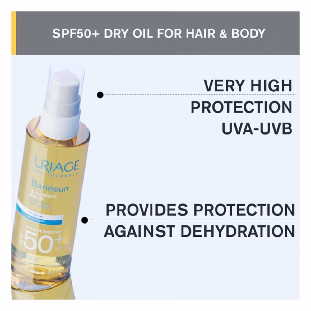 Uriage Bariesun SPF50+ Dry Oil Sunscreen Spray 200ml 3