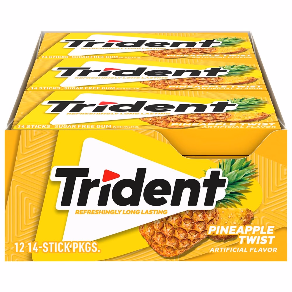 Trident Chewing Gum Pineapple Twist 14s  4