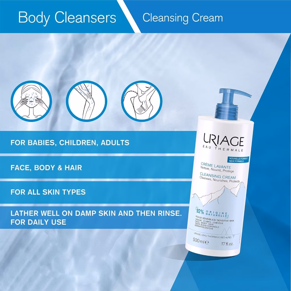 Uriage Eau Thermale Cleansing Cream 500ml 2