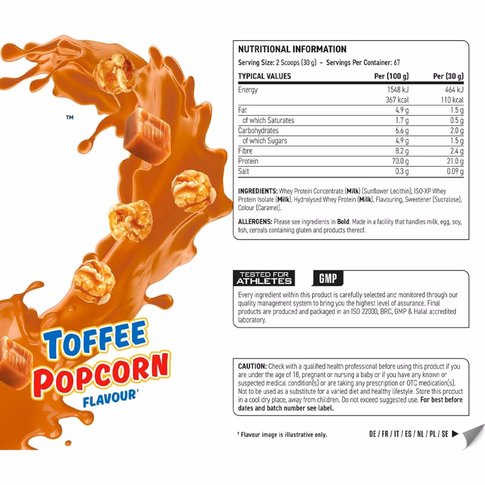 Applied Nutrition Critical Whey Toffee Popcorn 2kg 2