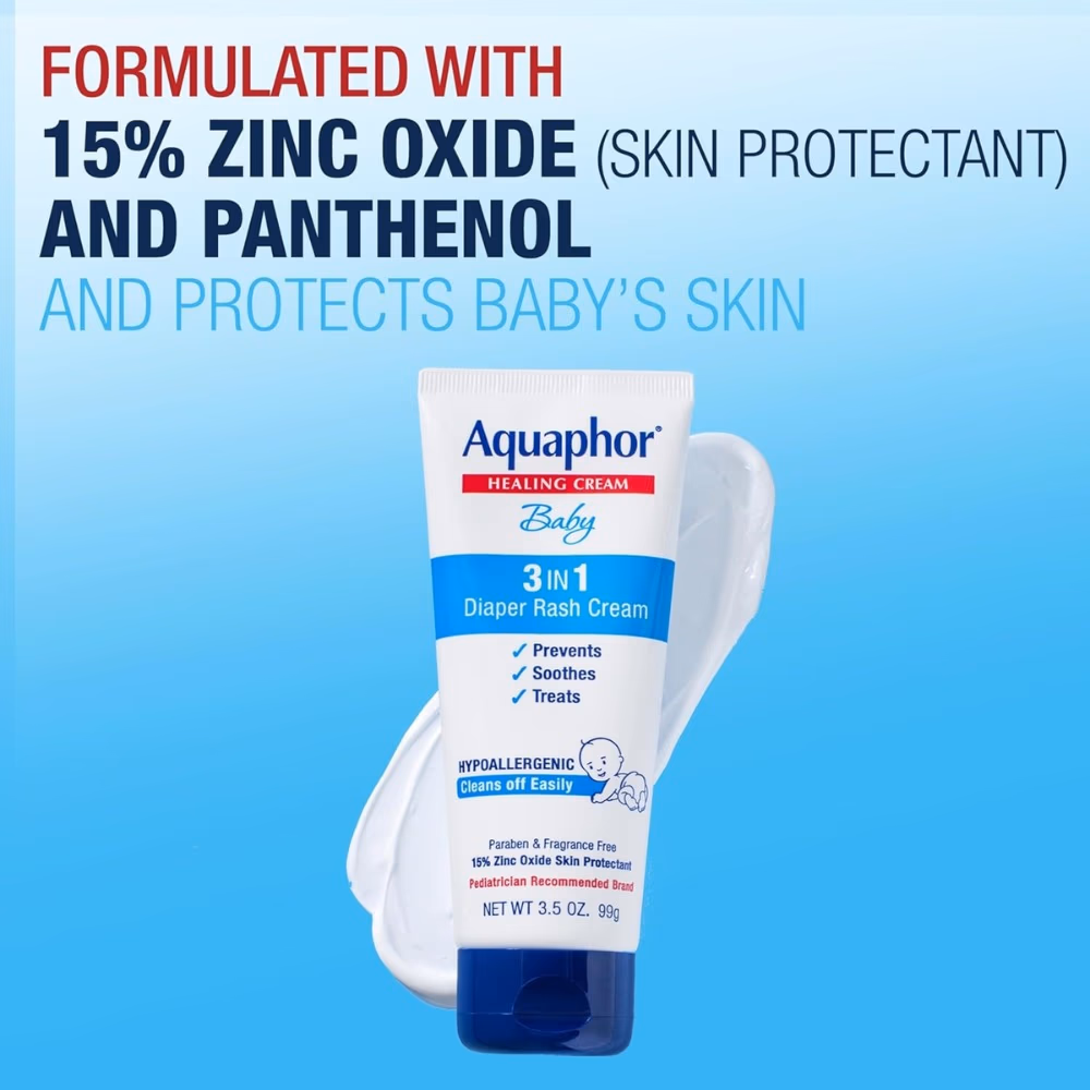Aquaphor 3 in 1 Baby Diaper Rash Cream 15% 99g 2