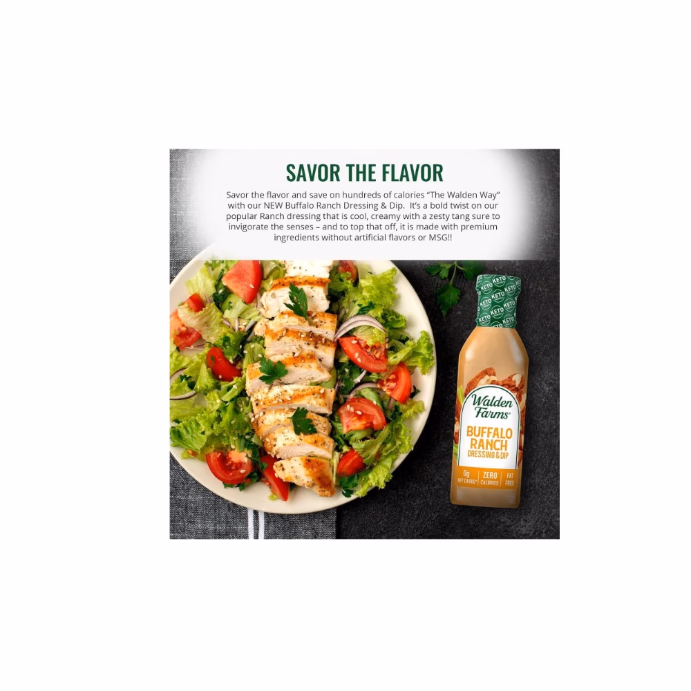Walden Farms Buffalo Ranch Dip (355ml) 5