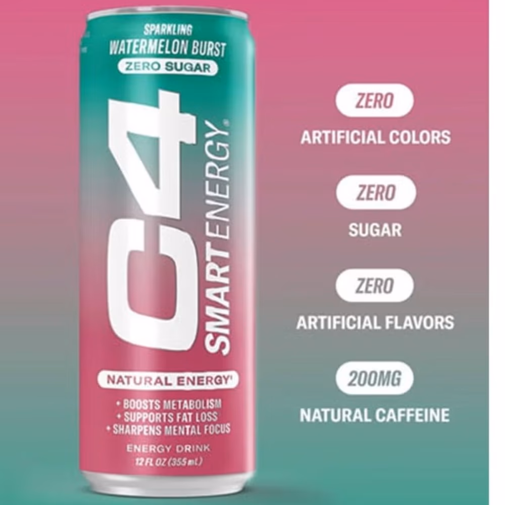 Cellucor C4 Smart Energy RTD Watermelon Burst - 330ml 2