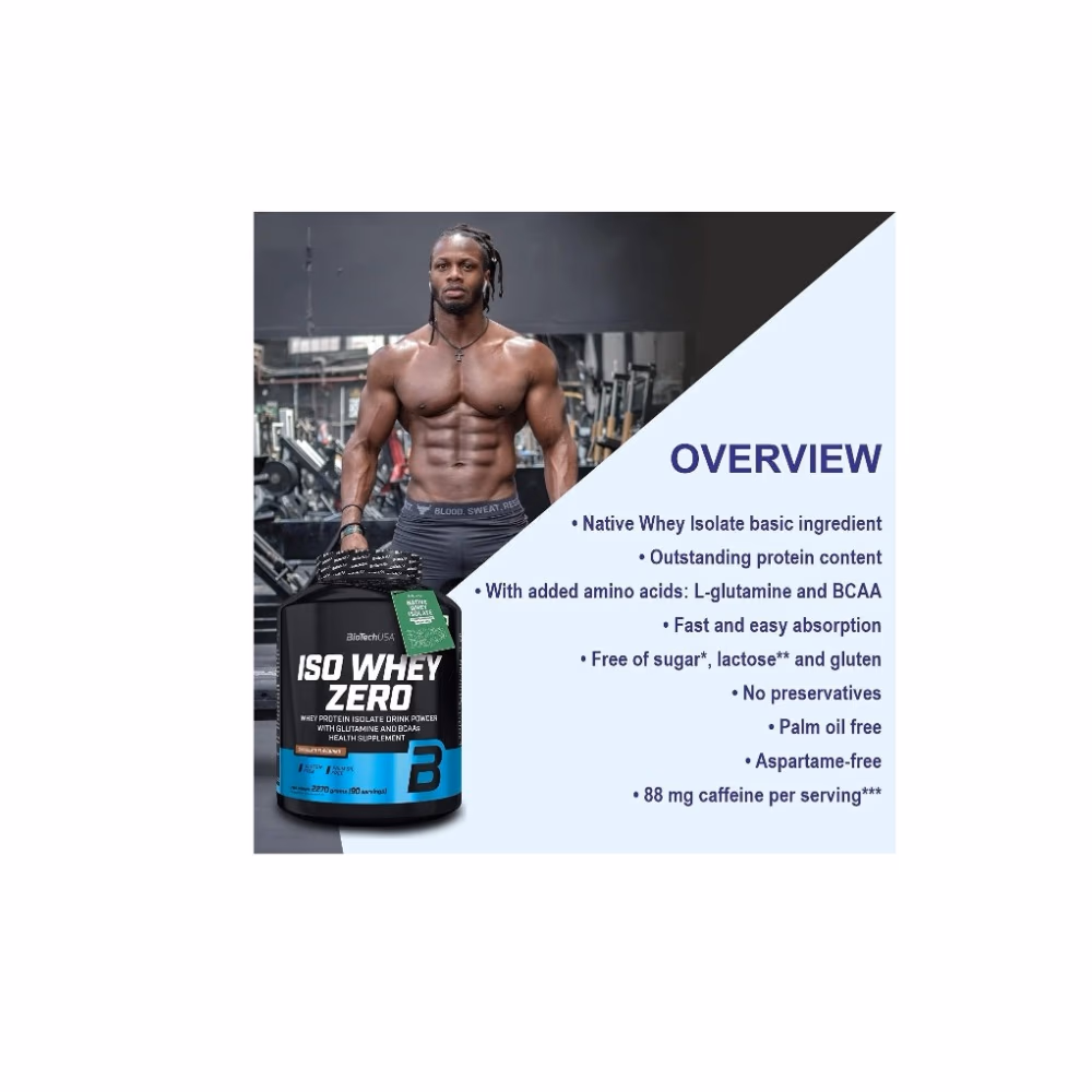 The BioTechUSA Iso Whey Zero White Chocolate 1816g 3