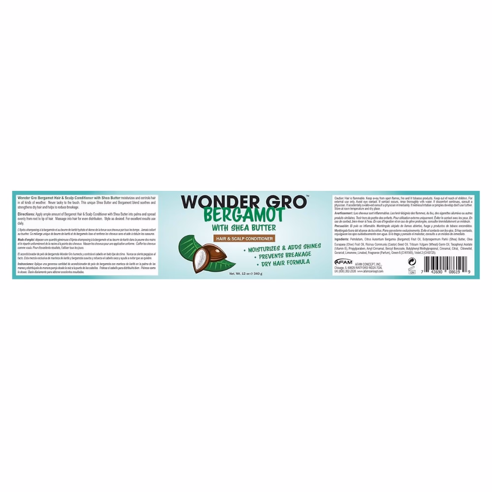 Wonder Gro Bergamot Hair Scalp Conditioner 340g 2