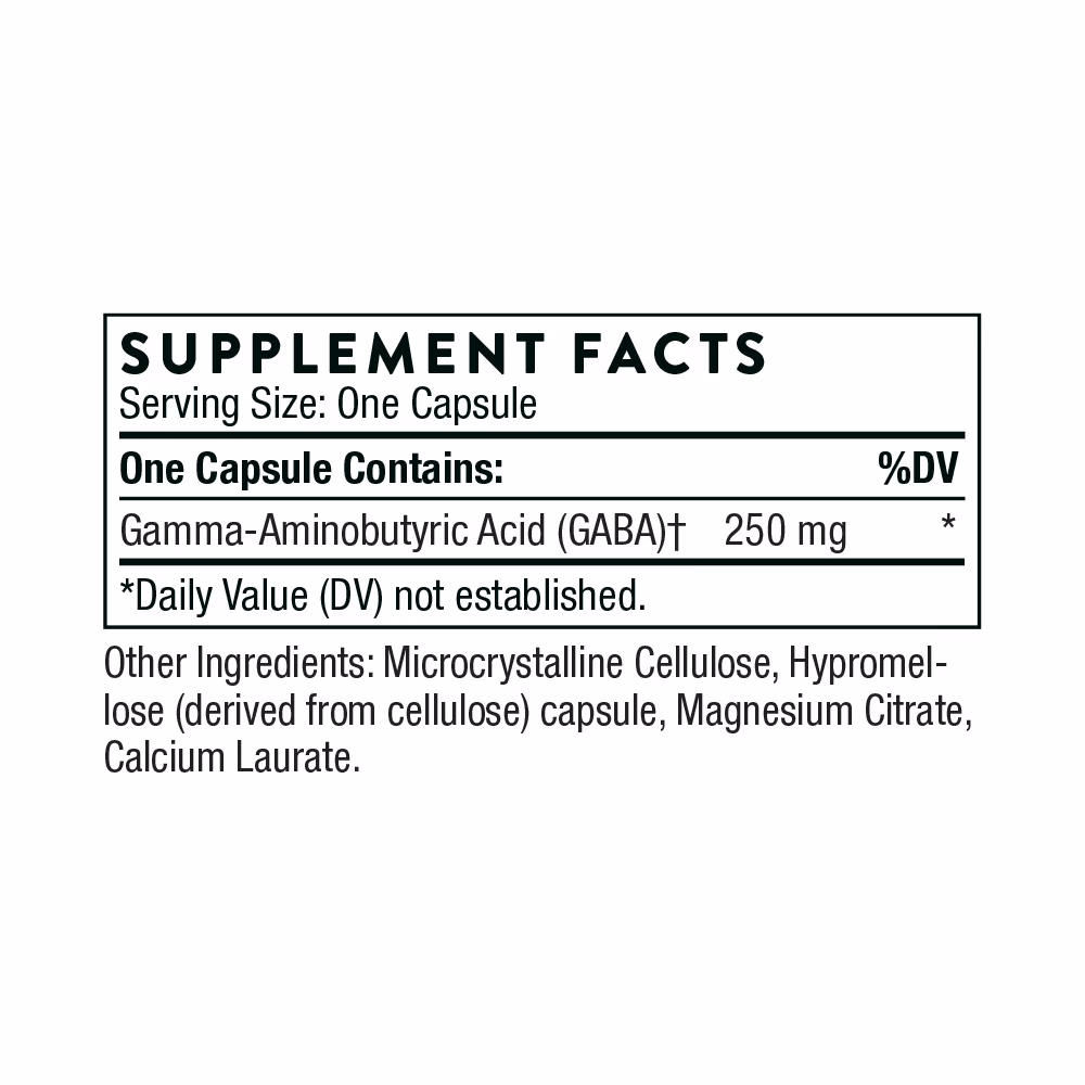 Thorne PharmaGABA – 60 Capsules 2