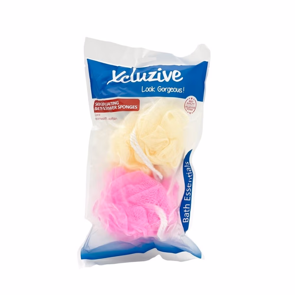 Xcluzive Skin Exfoliating Bath & Shower Sponges 7 – 2s 3