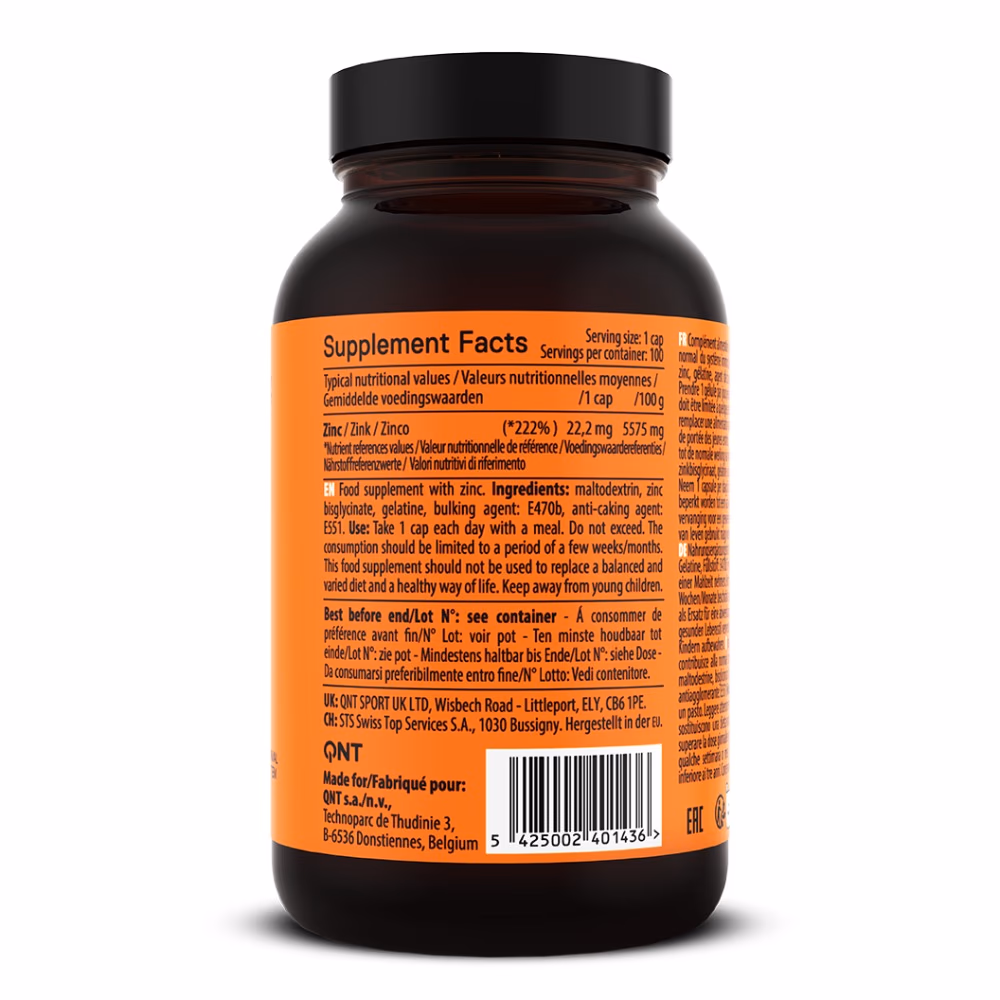 QNT Move Zinc - 100 Capsules 3