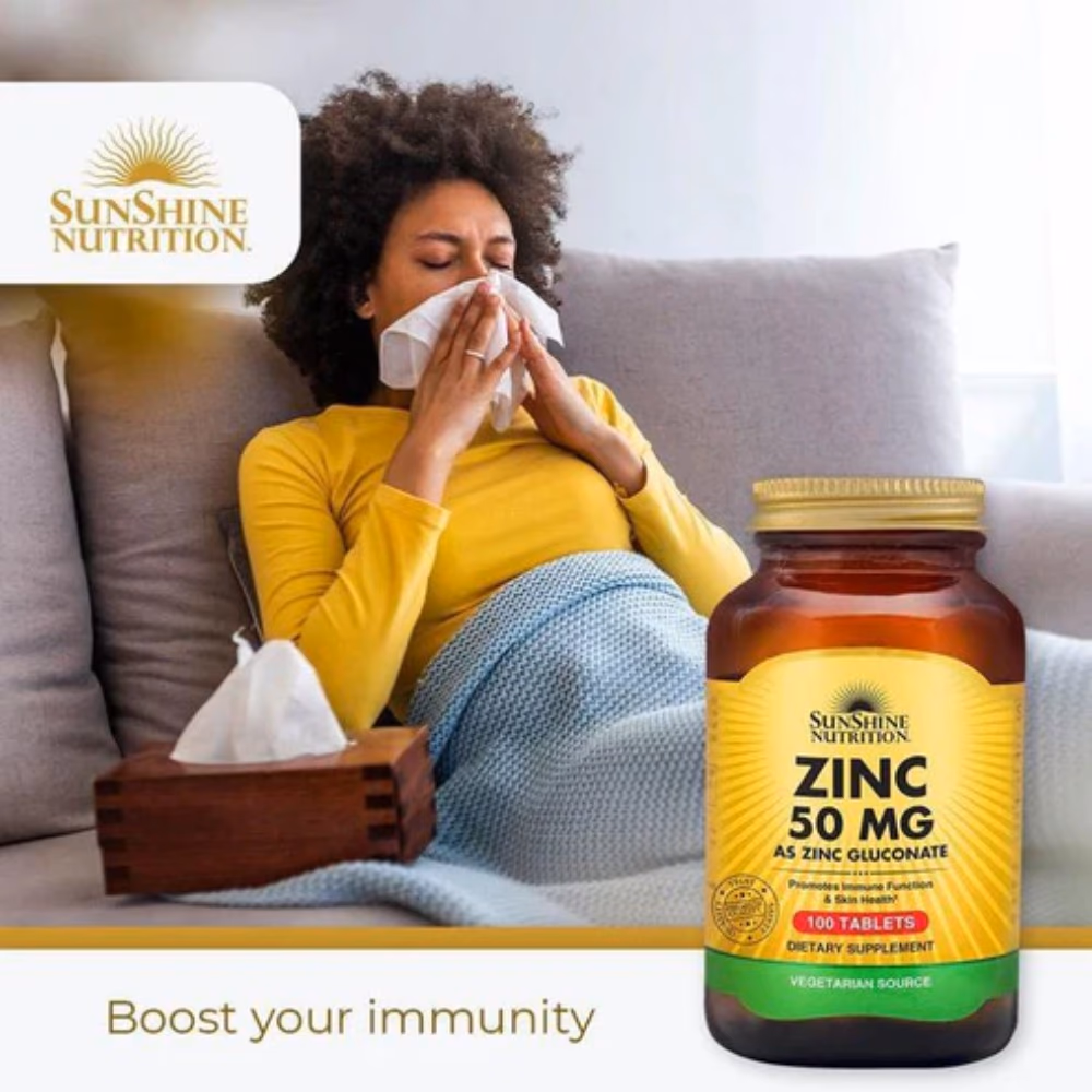 Sunshine Zinc 50mg Tablets 100s – Immune Support Mineral Supplement 3
